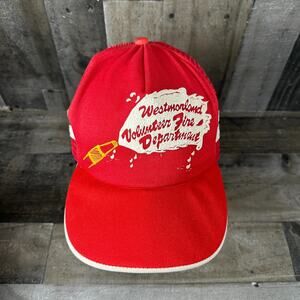 VTG Westmorland Volunteer Fire Department Trucker Mesh Hat Adjustable Red